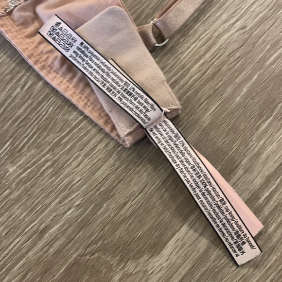 VICTORIA’S SECRET Push Up Bra in Nude and Silver Bejewelled Straps - Picture 5 of 6